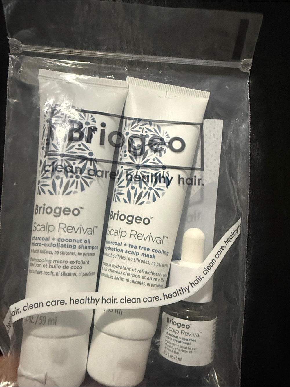 Briogeo Scalp Revival Travel Kit - White and Navy Accents